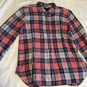 pink JCREW xs flannel